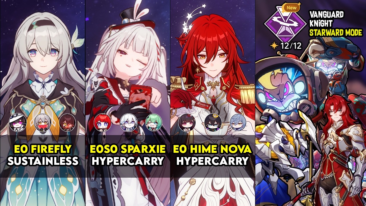 New Apocalyptic Shadow 4 HSR | E0 Firefly Sustainless, E0S0 Sparxie, E0 Himeko Nova | HSR 4.4