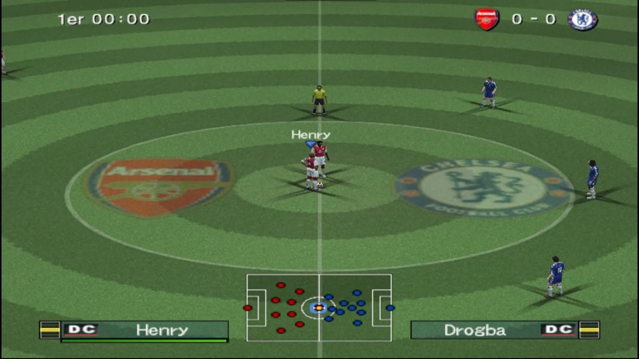 PES 6 - Arsenal vs Chelsea |PS2 Gameplay