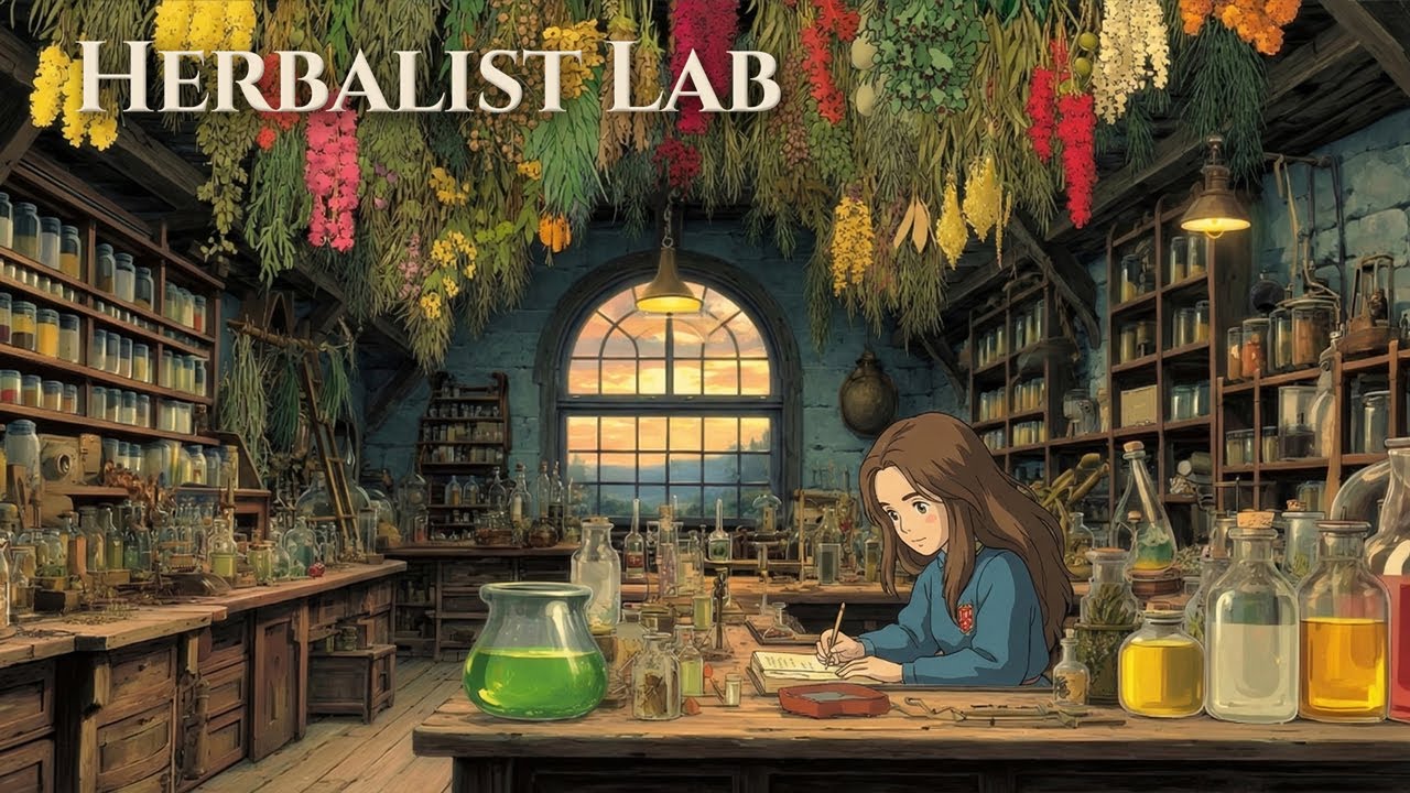 The Herbalist's Lab 🌿 Magical Waltz & Nostalgic Piano [ Ghibli Style ]