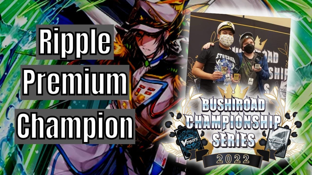 Ripple Deck Profile | BCS Rosemont Champion | Aqua Force Premium | Cardfight Vanguard overDress