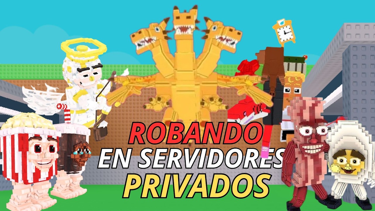 ROBANDO En SERVIDORES PUBLICOS y PRIVADOS (Roblox) parte 6 ( SALE MAL ? )