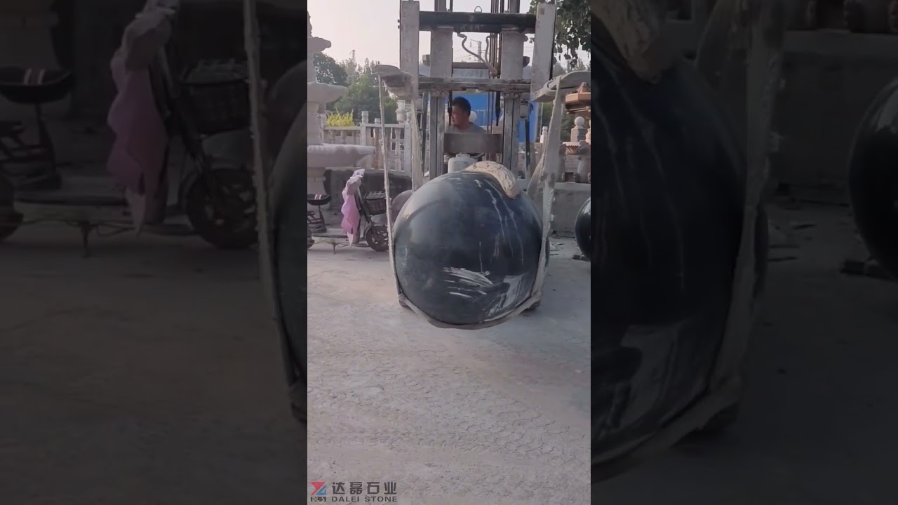 Granite Floating Sphere Fountain Revolving Ball Water Fountain #design