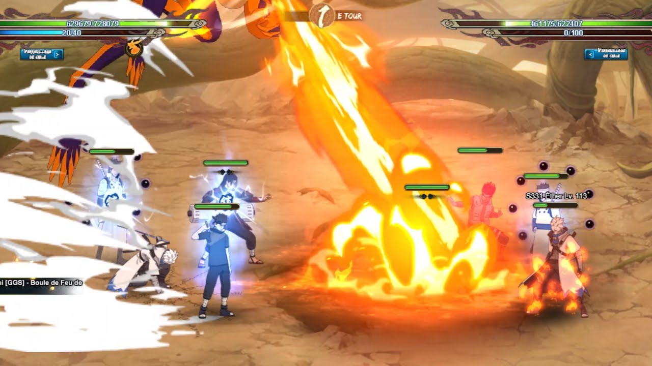 ETHER VS HATAKE EN DEMI FINAL  ESPACE TEMPS - Naruto Online FR !