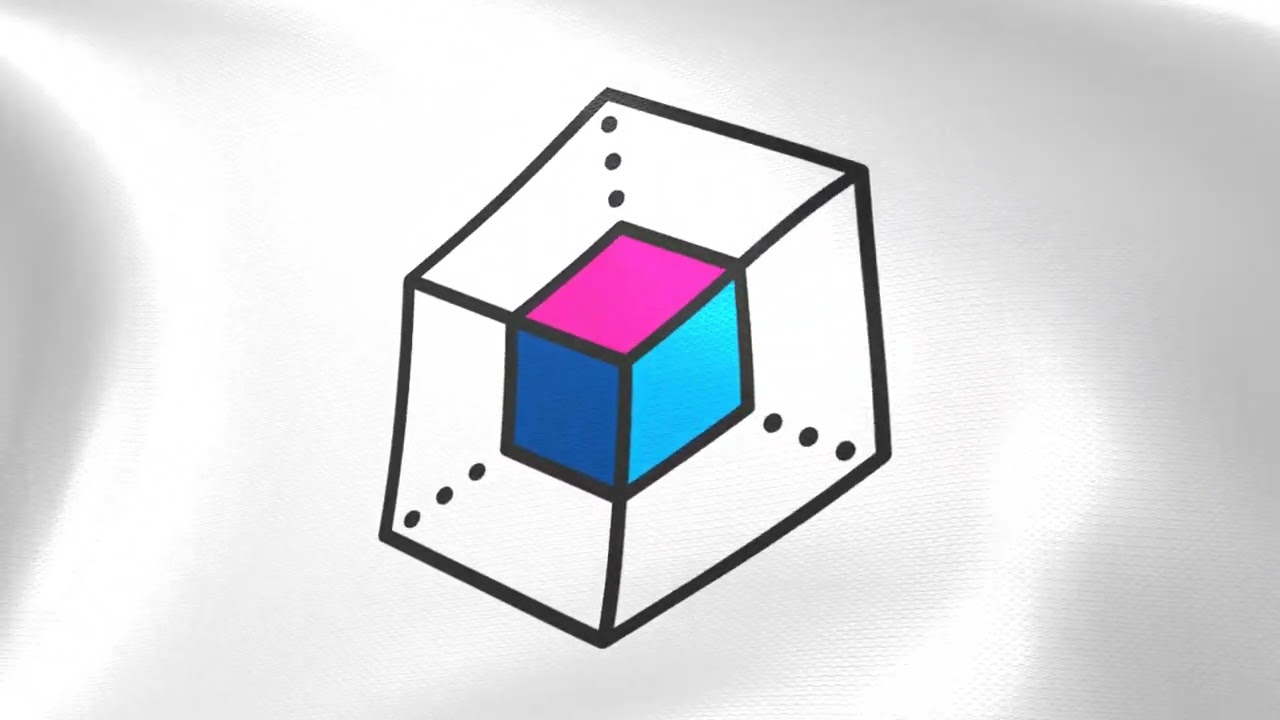 Flag of Enigma (ENG) logo waving in the wind - Crypto Flag logo animation