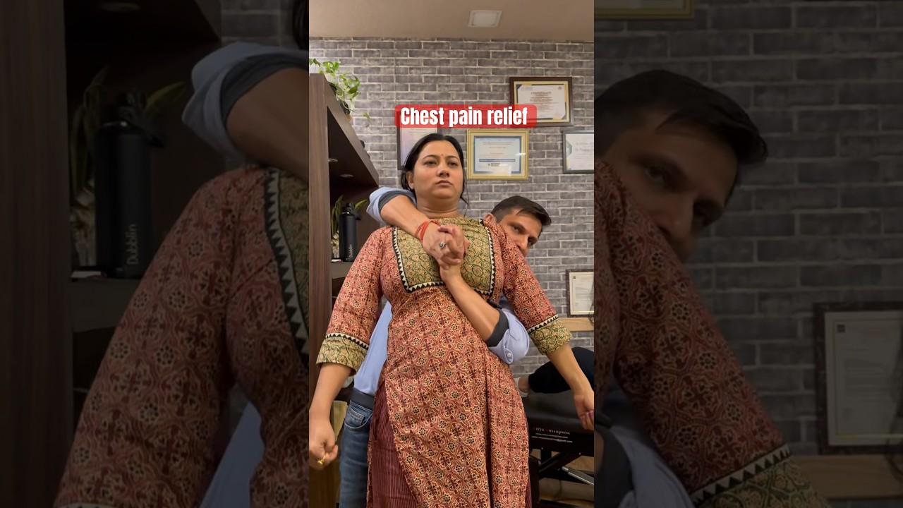 Chest pain relief instant by chiropractic technique in India #best chiropractor in India #bengaluru