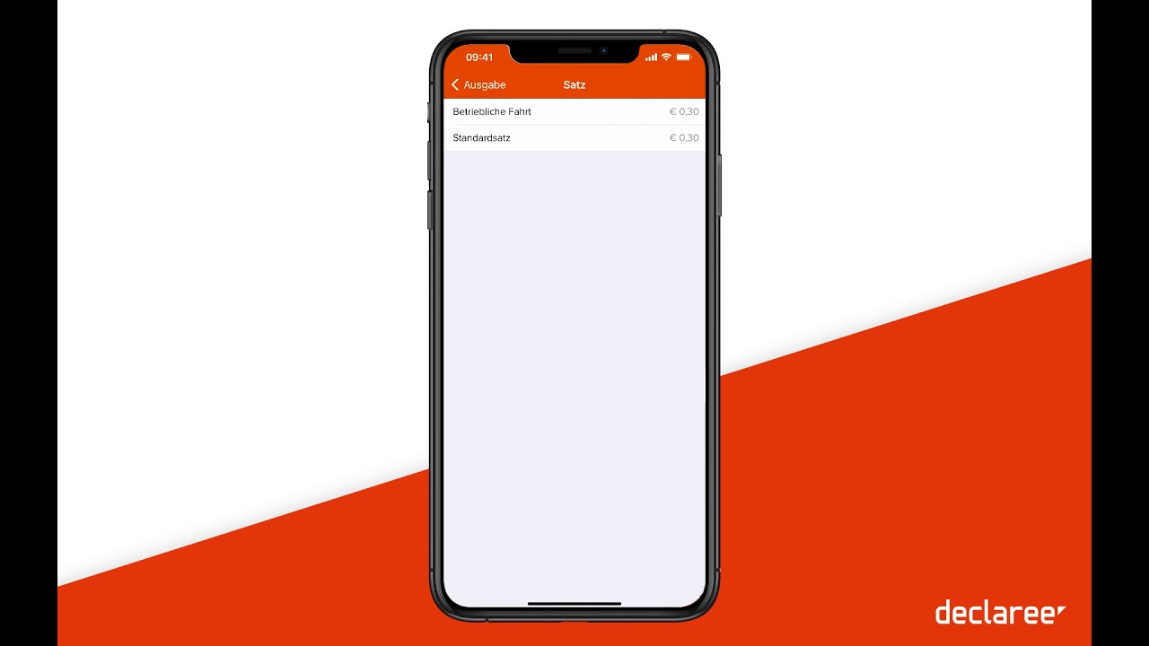 Declaree - Kilometergeld eingeben (Mobile)