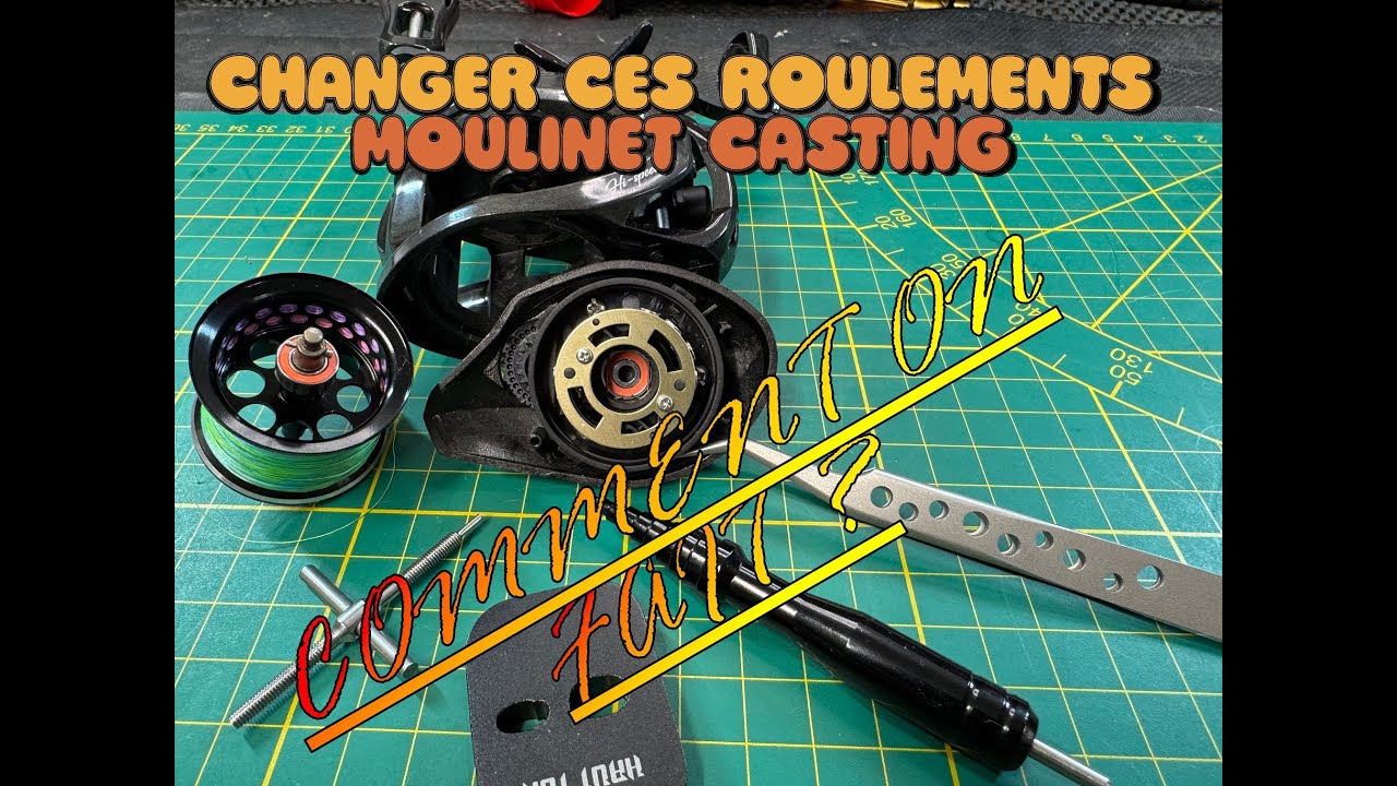 MOULINET CASTING ALIEXPRESS - COMMENT CHANGER LES ROULEMENTS DE LA SPOOL ET ENTRETIEN RAPIDE
