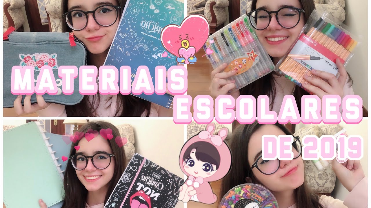 MEUS MATERIAIS ESCOLARES 2019|Lauraa Menezes