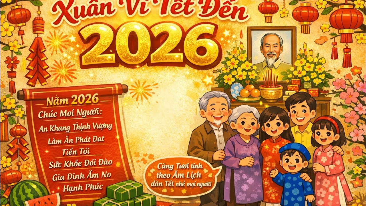 HAT:: cùng tôi tính những ngày âm lịch từ 20 đến mùng 5 nhé mọi người chủ đề lần này là tết 2026