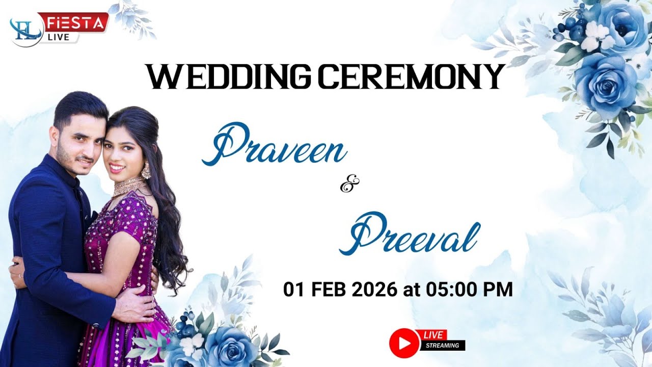 Wedding Ceremony Of PRAVEEN & PREEVAL | Watch Live