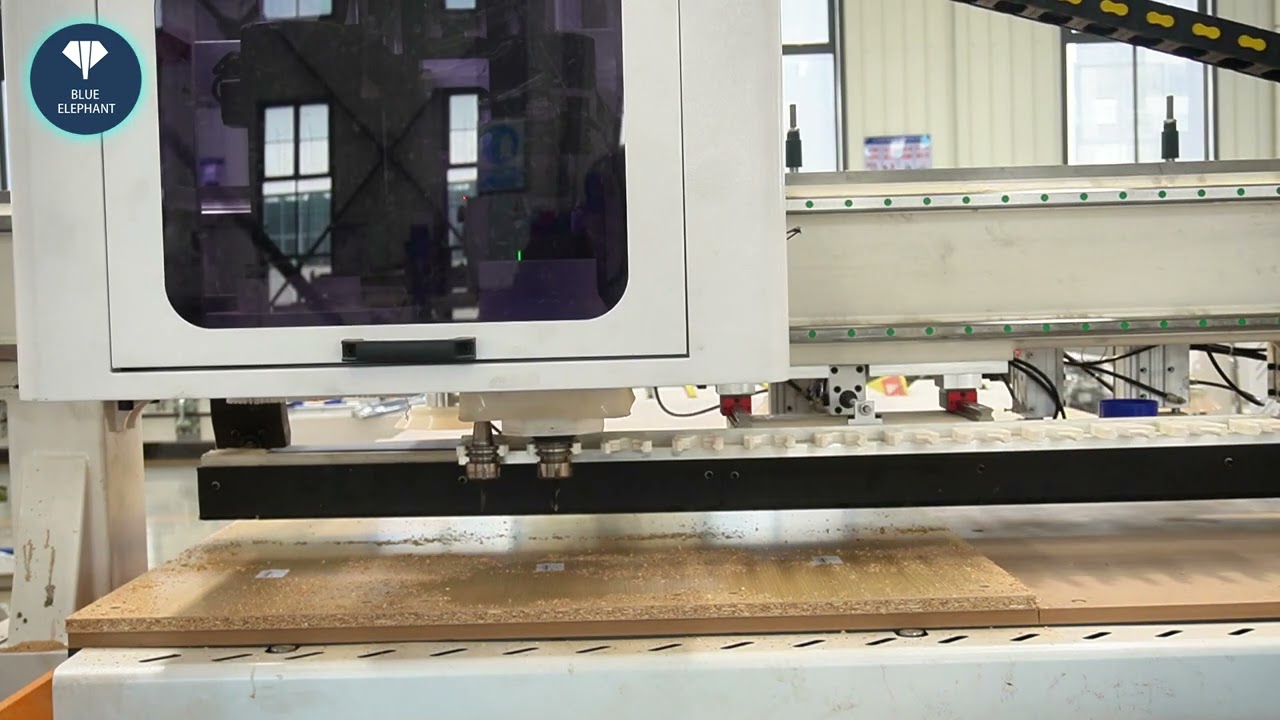 ELECNC2130 Nesting CNC with Gantr Labeling testing video