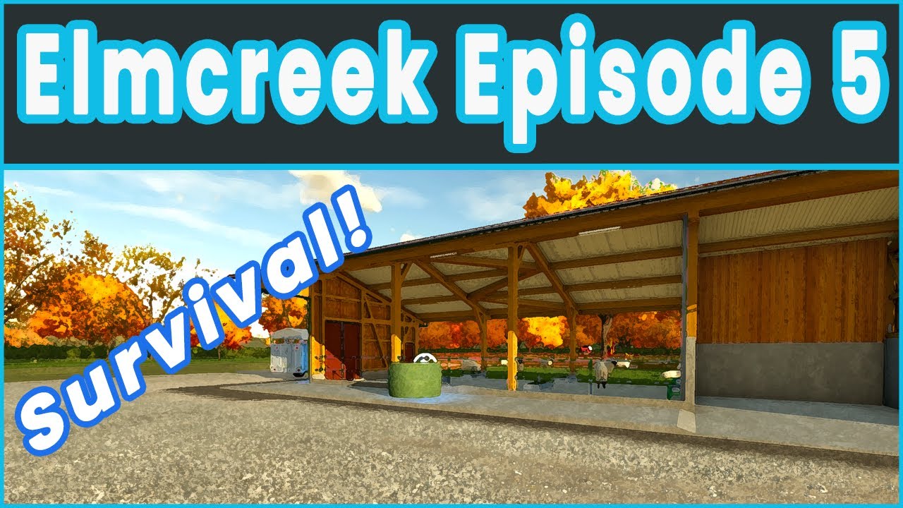 Farming Simulator 22 Getting the Animals Fed, Survival Gameplay Elmcreek ep 5