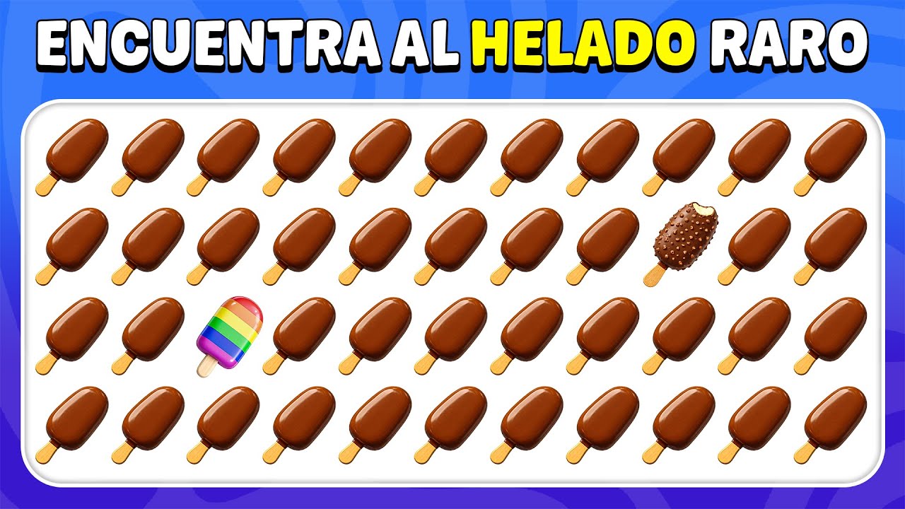 Encuentra el Emoji Diferente - Edición Helado 🍦🍨 | 30 Niveles | Fácil, Medio, Difícil