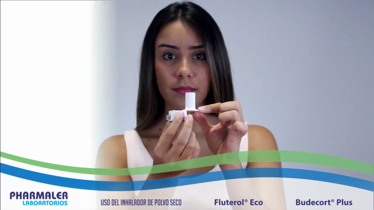 Correcto modo de uso del inhalador de polvo seco.