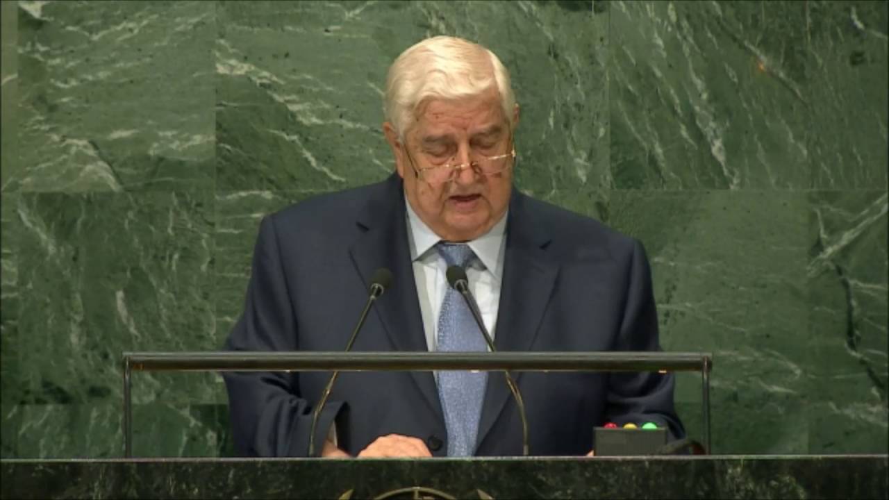 Walid Muallem-  Syria-  2016 71st UN General Assembly