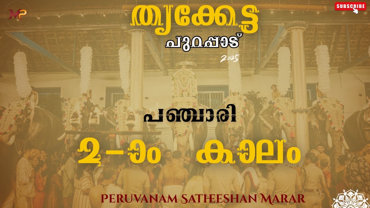 തൃക്കേട്ട പുറപ്പാട്| വൃശ്ചികോത്സവം| സതീശേട്ടൻ| പഞ്ചാരി രണ്ടാം കാലം|