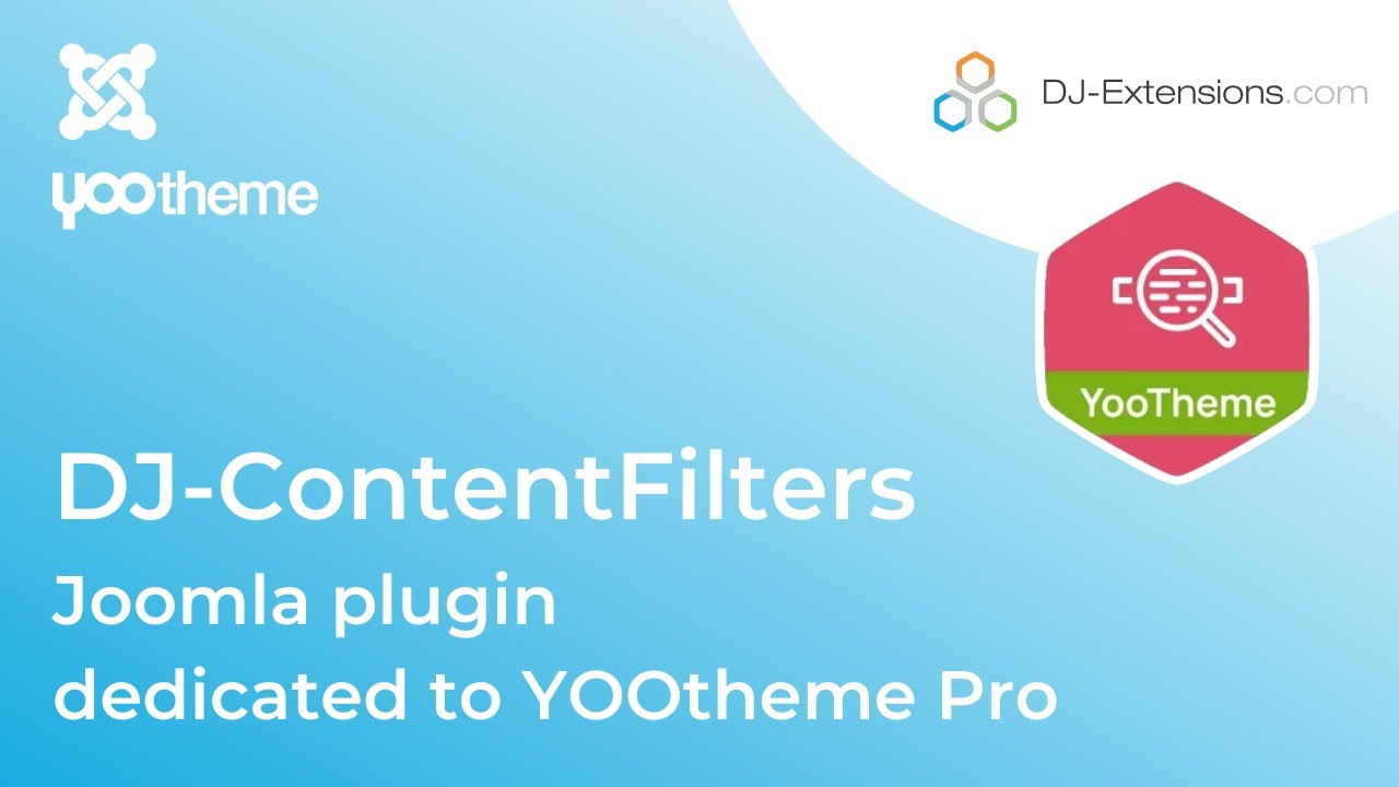 DJ-ContentFilters - a Joomla plugin dedicated to YOOtheme Pro PageBuilder