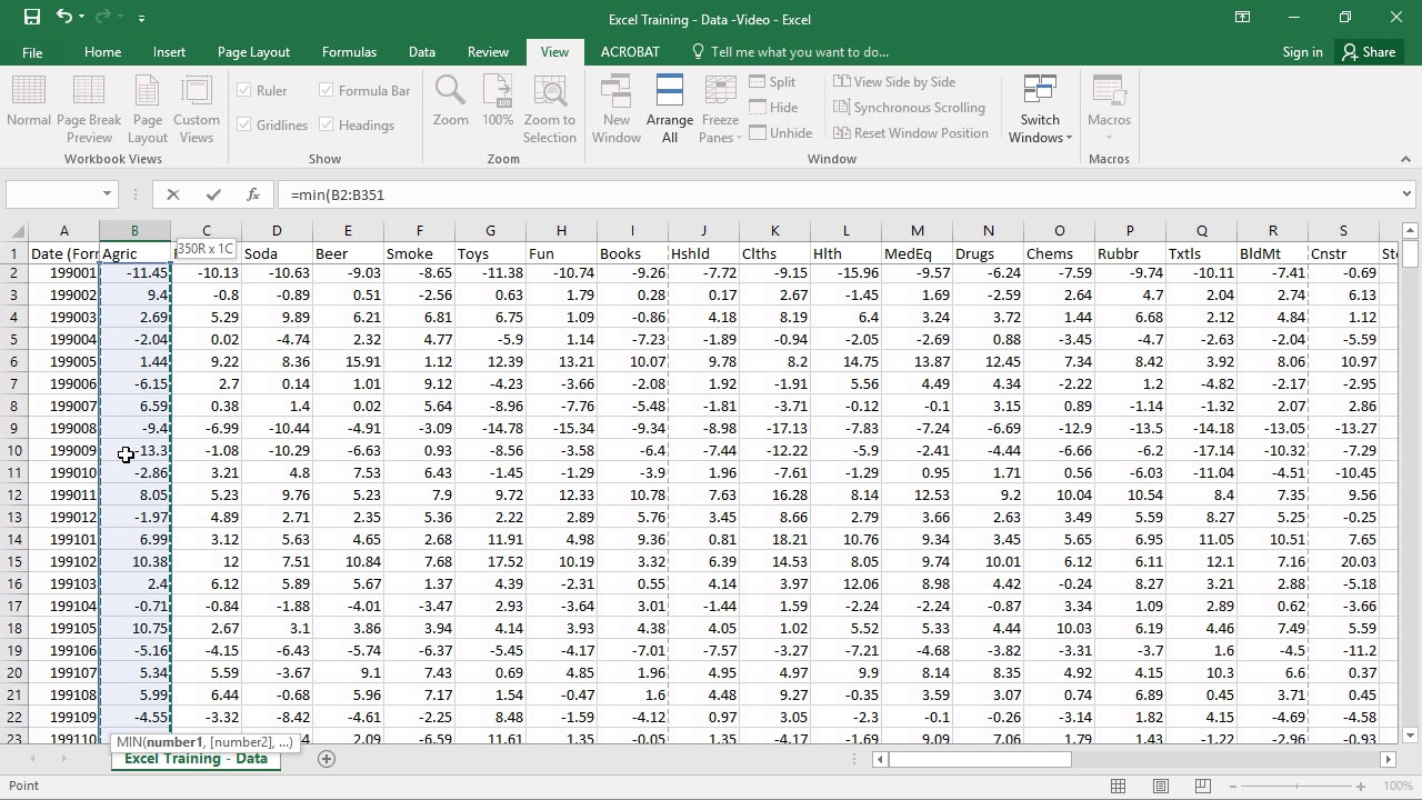 Excel Training for Finance - Basics