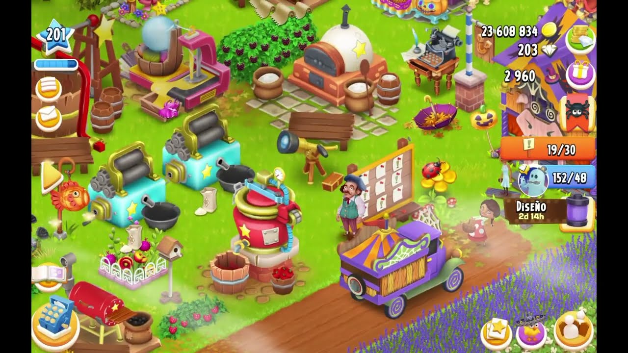Nuevas páginas catálogo Halloween activas en Hay Day
