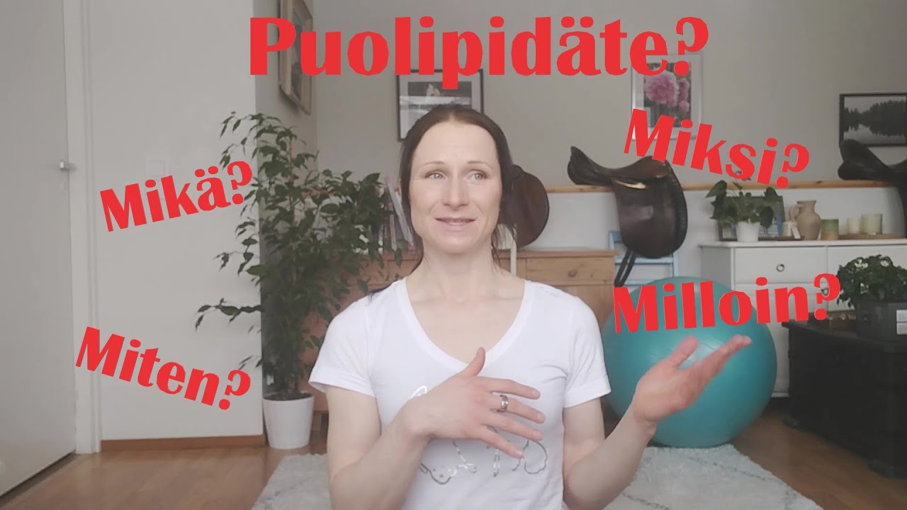 Puolipidäte ratsastuksessa