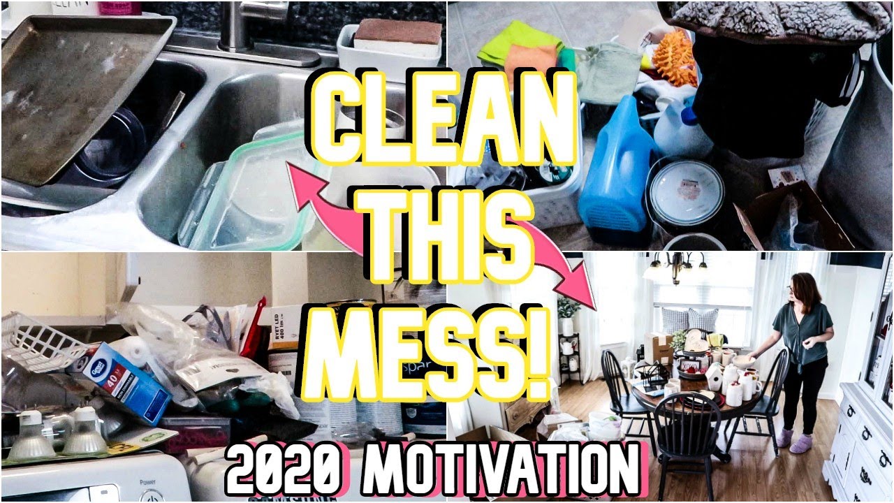 Complete Disaster! Clean With Me 2020 | Deep Cleaning Decluttering & Organizing