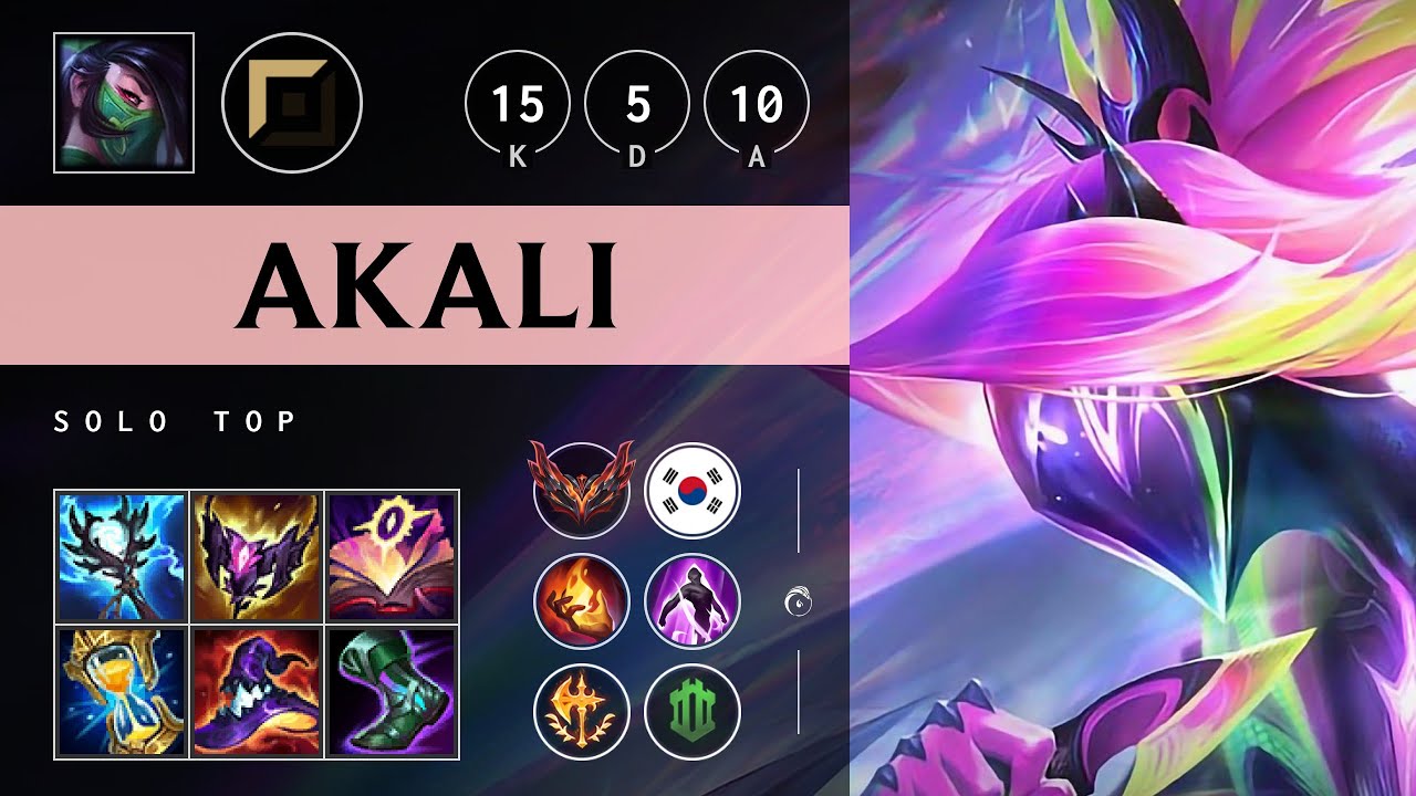 Akali Top vs Ambessa - KR Grandmaster Patch 25.16