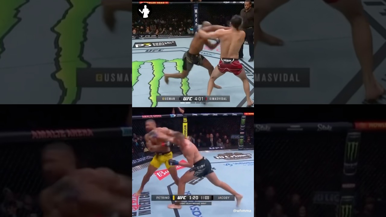 Why did Vitor Petrino&rsquo;s KO animation mirror Jorge Masvidal&rsquo;s against Kamaru Usman? 😭 #ufc #mma