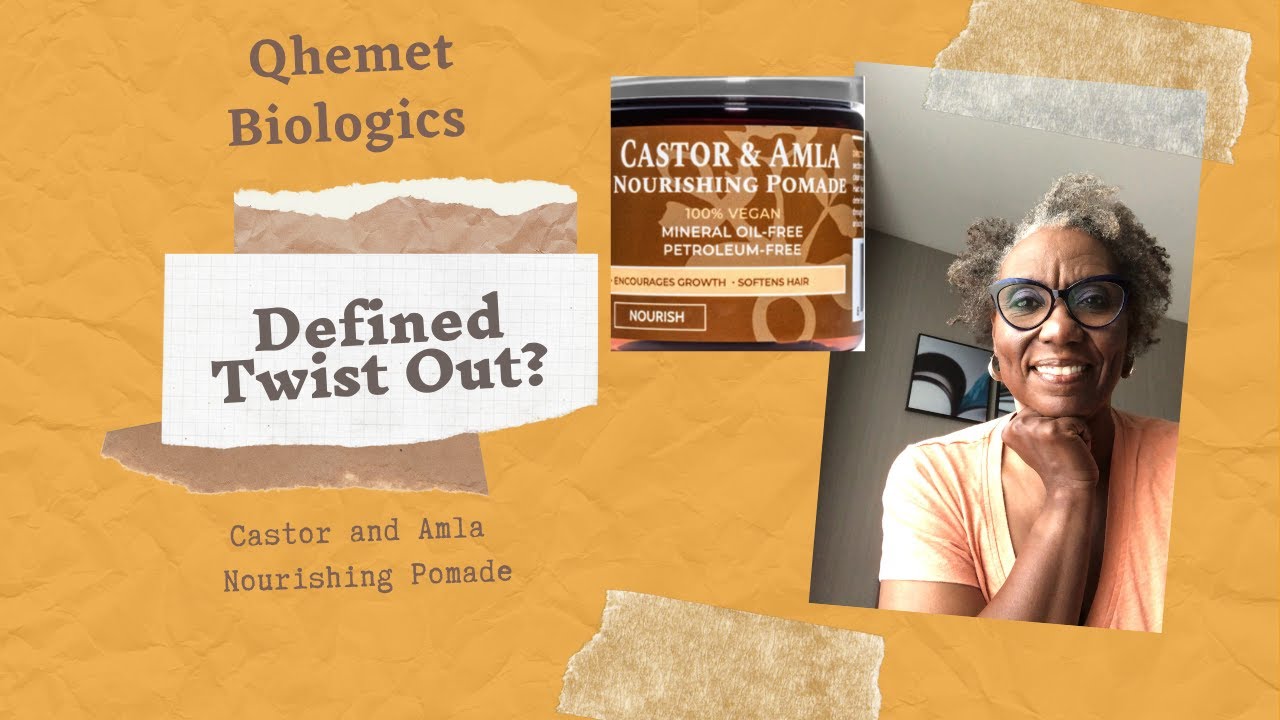 Twistout Using Qhemet Biologic's Castor and Amla Nourishing Pomade (Hair Grease)