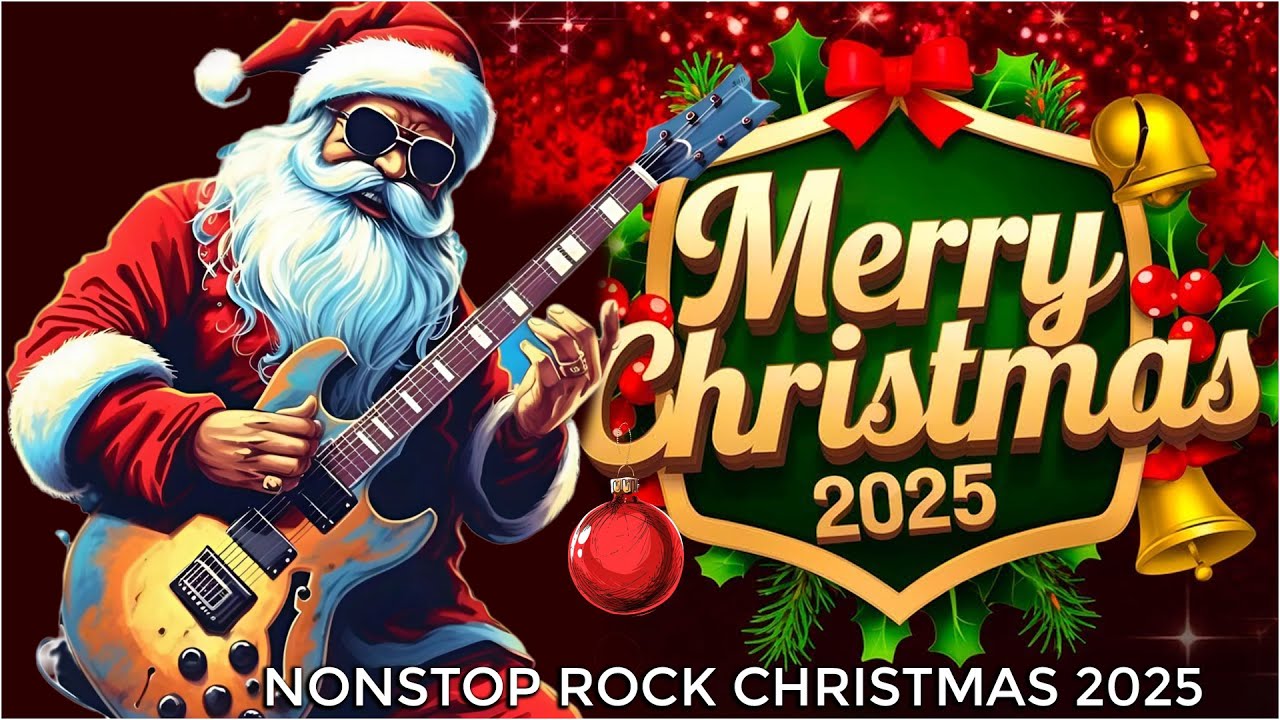 Best Popular Songs 2025 - Best Christmas Rock Songs - Upbeat Holiday Playlist for Festive Vibes