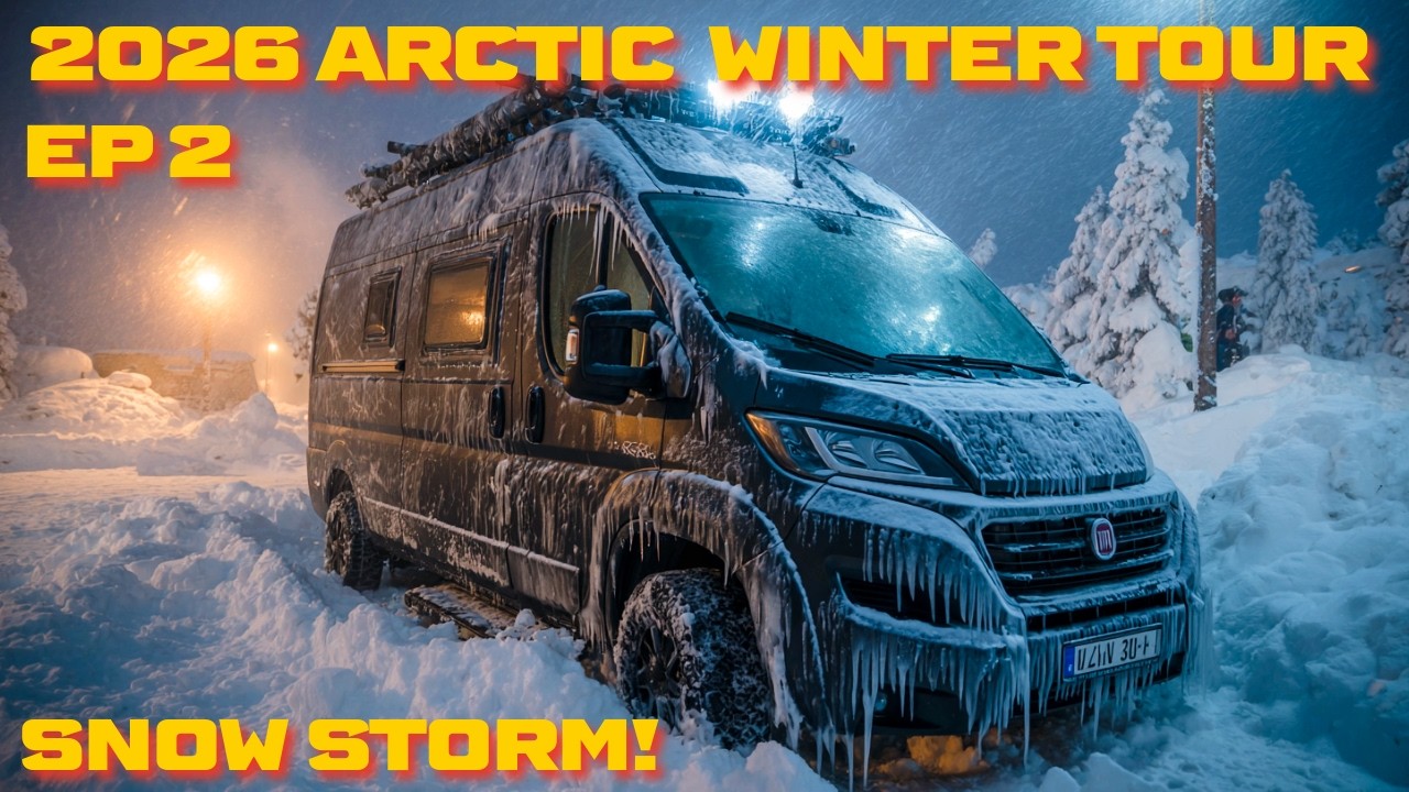 This is What Life is Really Like! Arctic Winter Alone in a Van! SNOW STORM Surviving Extreme Camping