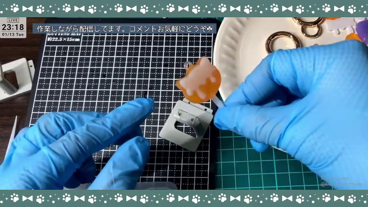 【作業配信】レジン制作｜ハンドメイド（コメントお気軽にどうぞ）