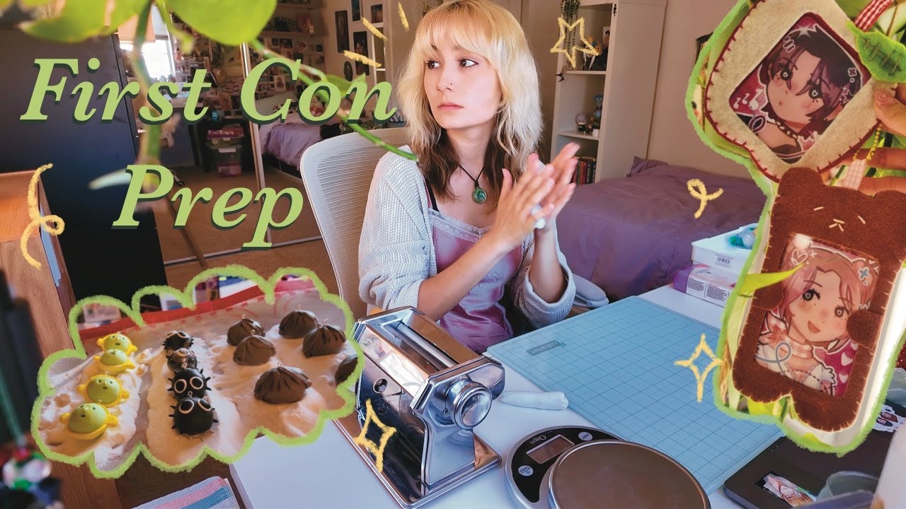 I got accepted to my first Convention as an artist! | Anime Boston Prep Studio Vlog