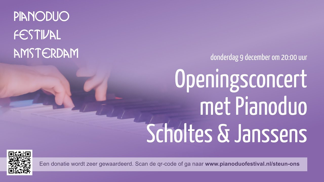 Openingsconcert Pianoduo Festival Amsterdam 2021