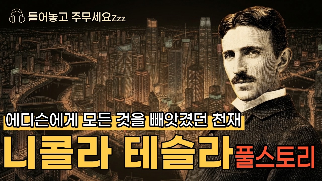 🌙🎧 틀어놓고 주무세요 | 에디슨에게 모든 것을 빼앗긴 천재의 소름 돋는 복수, 니콜라 테슬라 풀스토리 | 수면오디오북