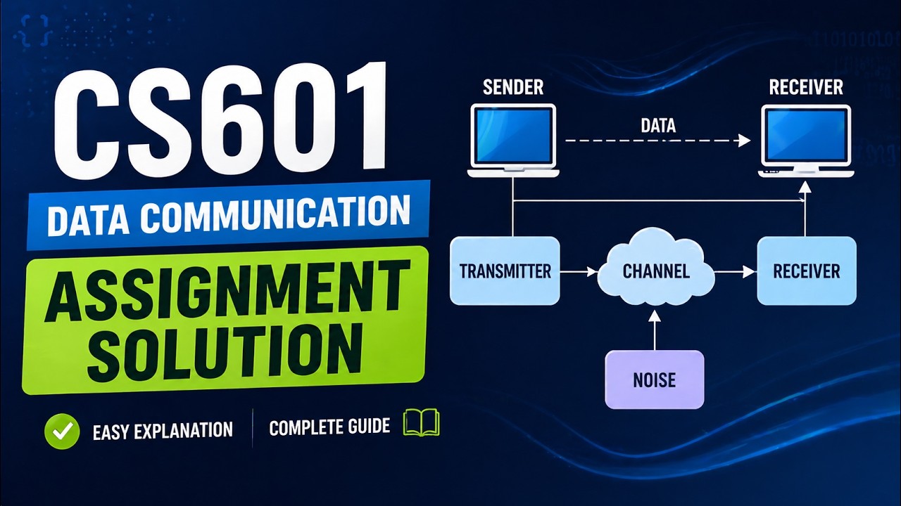CS601 Assignment 1 Solution Spring 2026 || CS601 - Data Communication || VU Zone