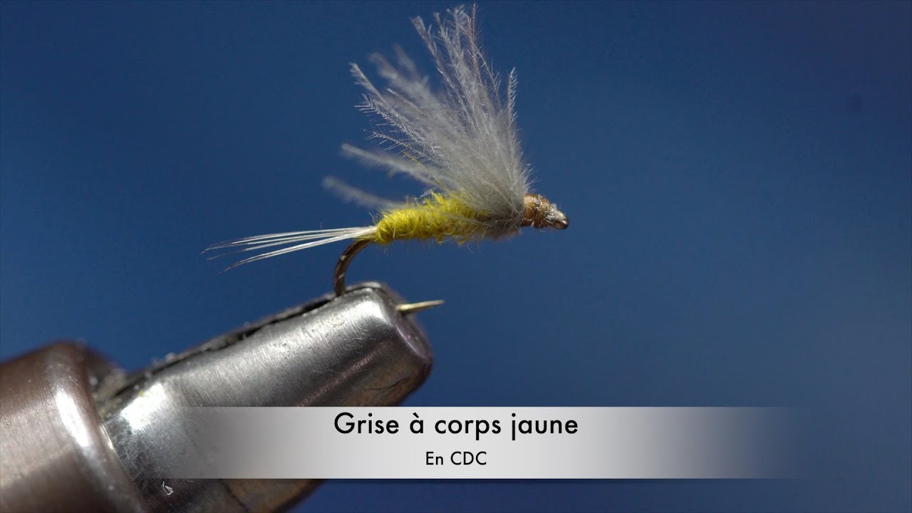 #pêcheàlamouche , #montagedemouche , éphémère, grise à corps jaune.
