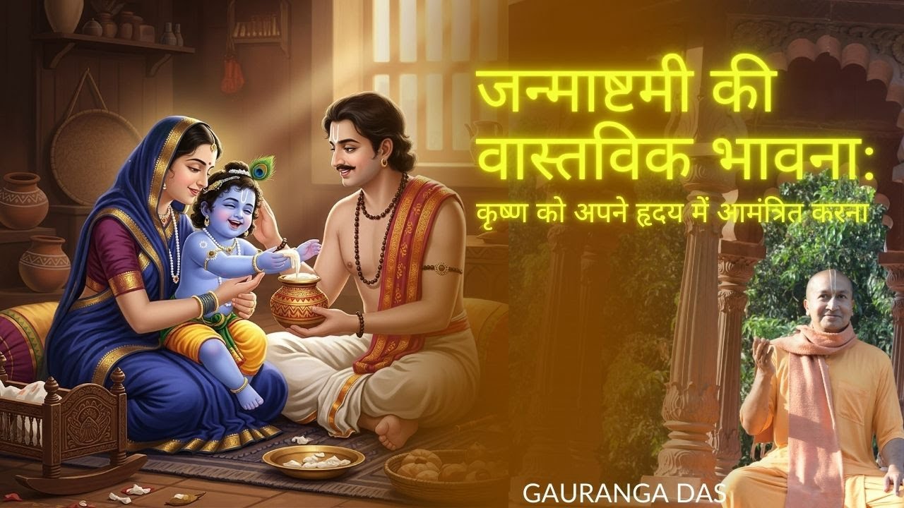 जन्माष्टमी की वास्तविक भावना:  कृष्ण को अपने हृदय में आमंत्रित करना  |  Gauranga Das