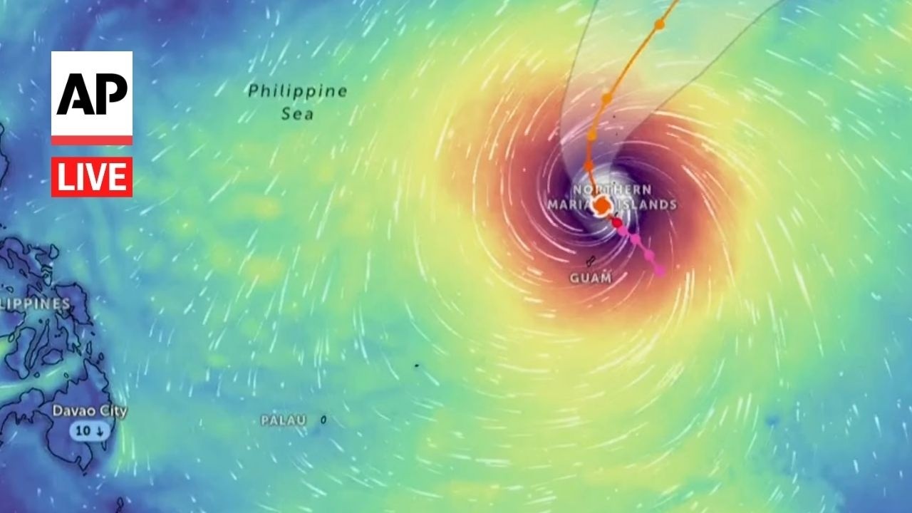 LIVE: Super Typhoon Sinlaku pounds US islands in the Pacific Ocean