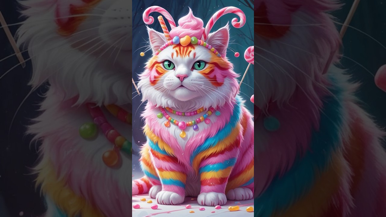 Candy Style Meow Cat viral #catbeauty