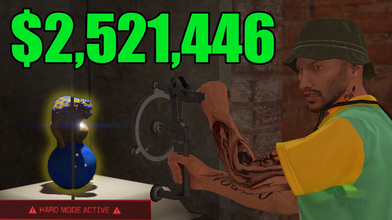 GTA Online Cayo Perico Heist- Panther Statue SOLO Hard Elite $2,521,446