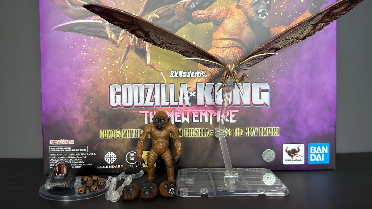 Обзор набора S.H. MonsterArts «Годзилла и Конг: Новая империя»: Суко и Мотра (2024)!