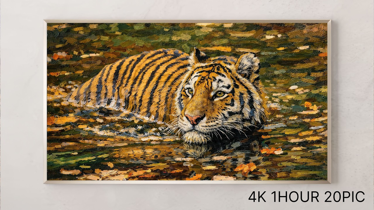 4K TV Art Screensaver: Relaxing Impressionism Paintings 🎨 1 Hour Ambient Background