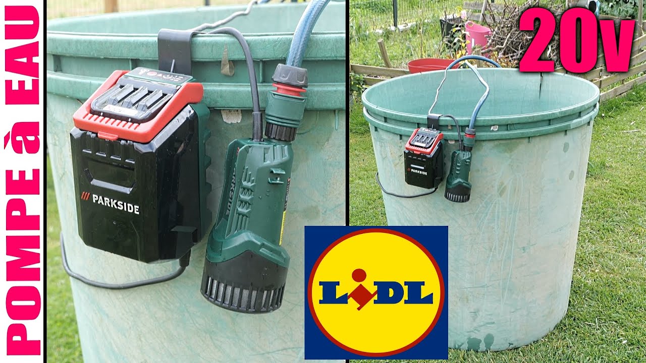 LIDL Беспроводной насос для дождевой бочки PARKSIDE prpa 20-li b2 20v 2000l/h 20m