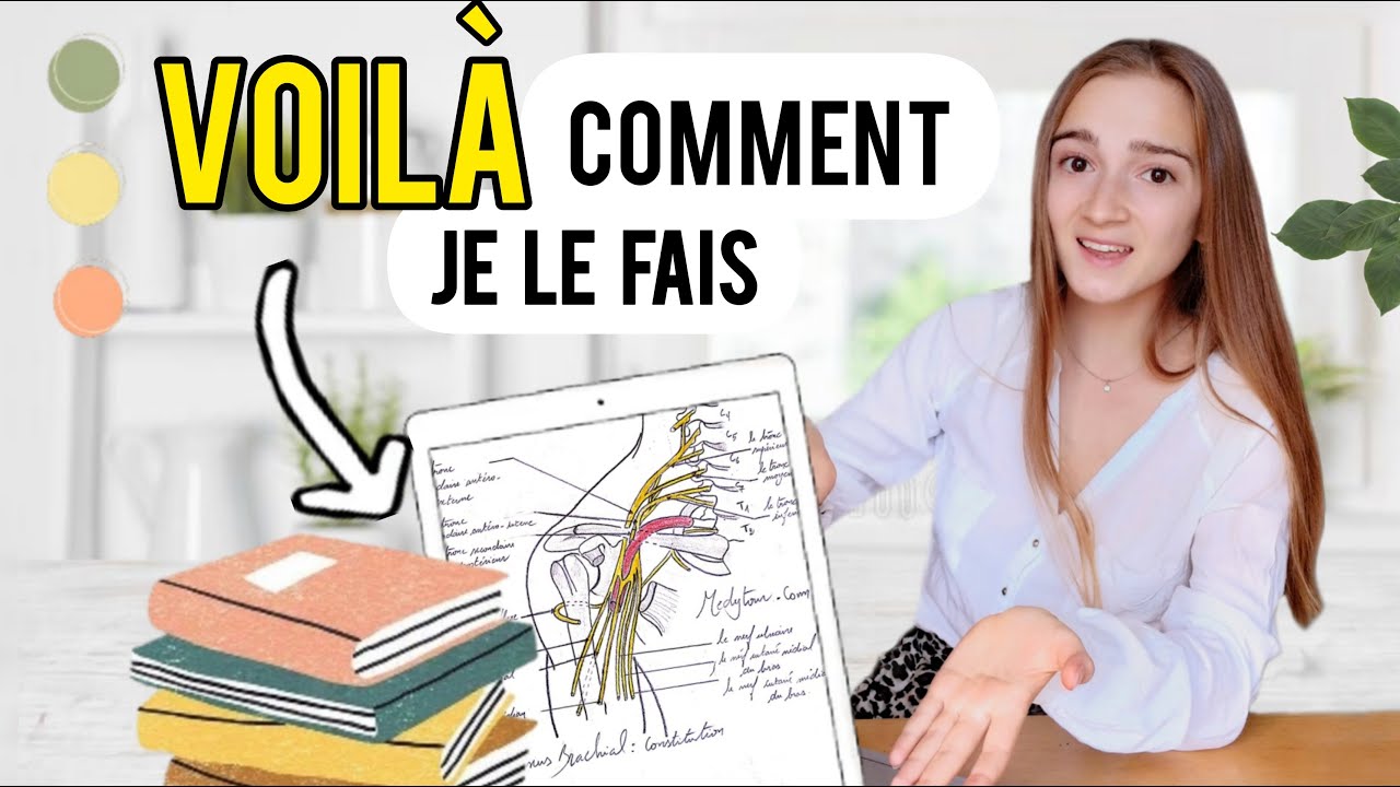 Comment je fais pour apprendre mes cours de médecine ? ( + exemple  concret)