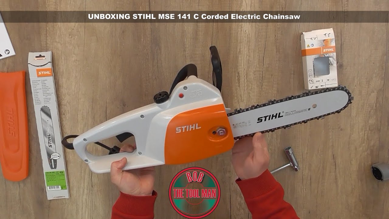 UNBOXING STIHL MSE 141 C Corded Electric Chainsaw With Bar Length 12