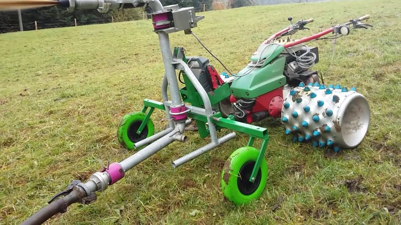 Güllensystem an Rapid Motormäher Eigenbau
