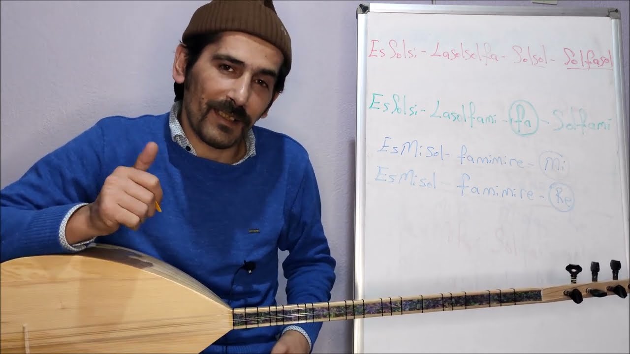 Merdo ( Aşık Mahzuni Şerif ) Uzun Sap Bağlama Solfej Dersi - Ahmet SARI