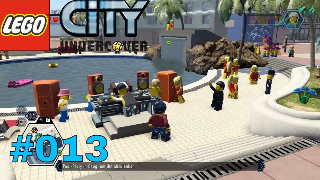 Let´s Play LEGO City Undercover 013 Die Pool Party im Gange bringen und die Wachen Ablenken