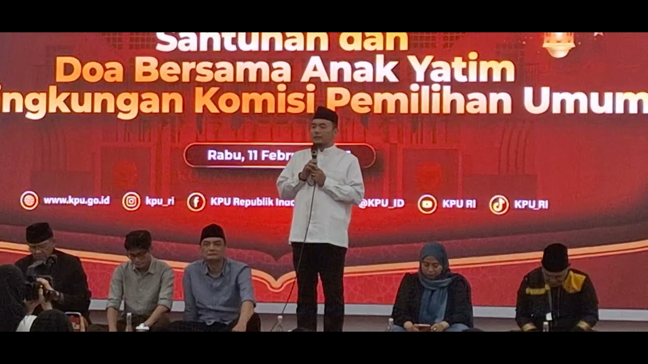 Sambutan Ketua KPU RI Mochammad Afiduddun di Acara Santunan Ratusan Anak Yatim 