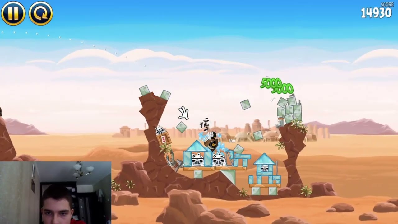 Проходим Angry Birds Star Wars -- Войны и вопросы